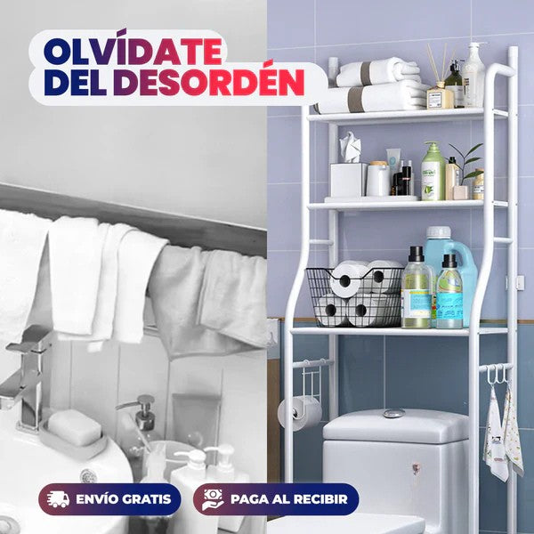 ÚLTIMO DIA DE LA PROMO 35% OFF - Estante Organizador para Baño 3 Niveles