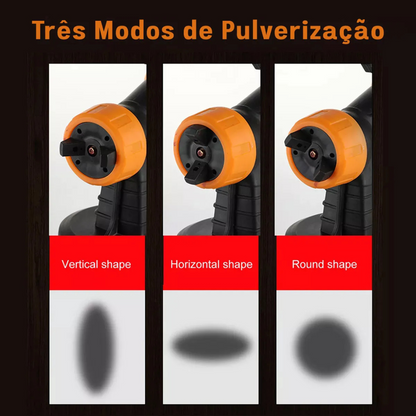 QUEMA DE EXISTENCIAS - Pistola De Pintura Eletrica 500w + 4 Boquillas y 3 Patrones (Horizontal / Vertical / Circular)